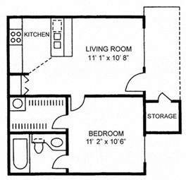 One Bedroom One Bath - Small